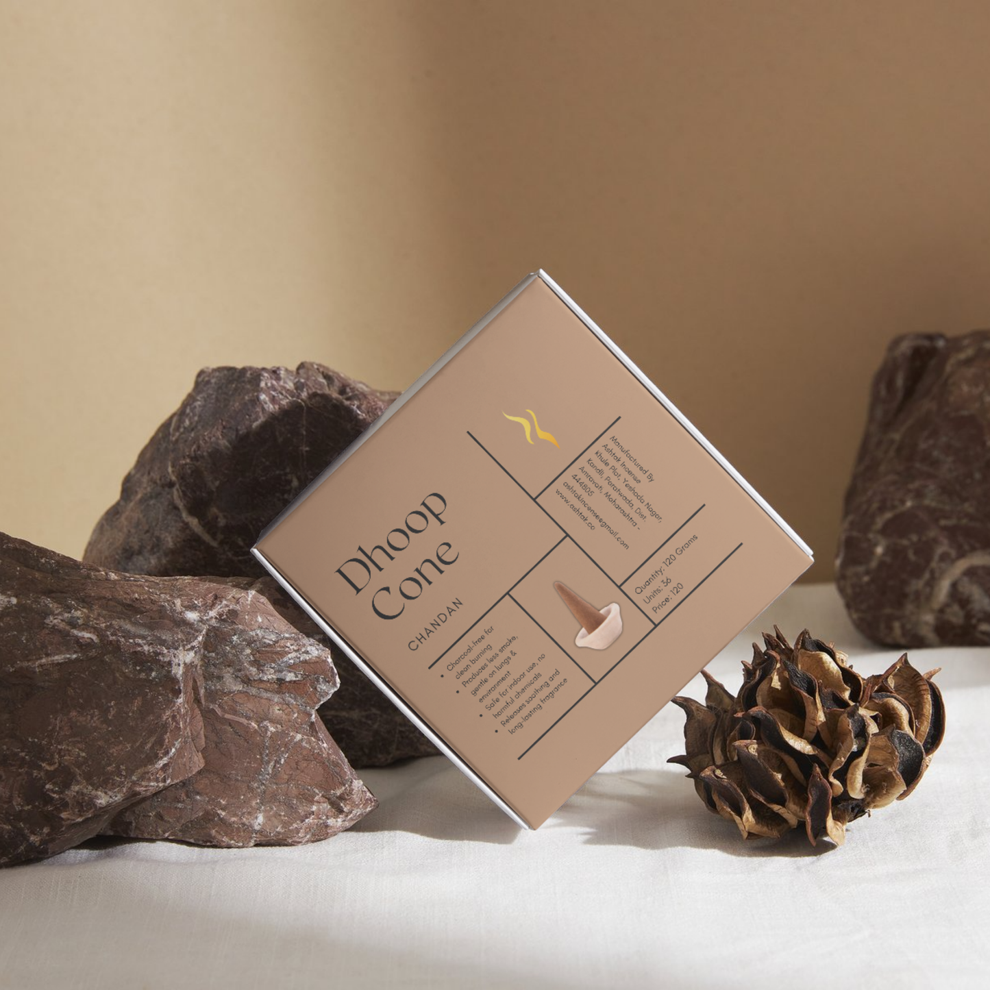 Dhoop Cone - Chandan (Sandalwood)