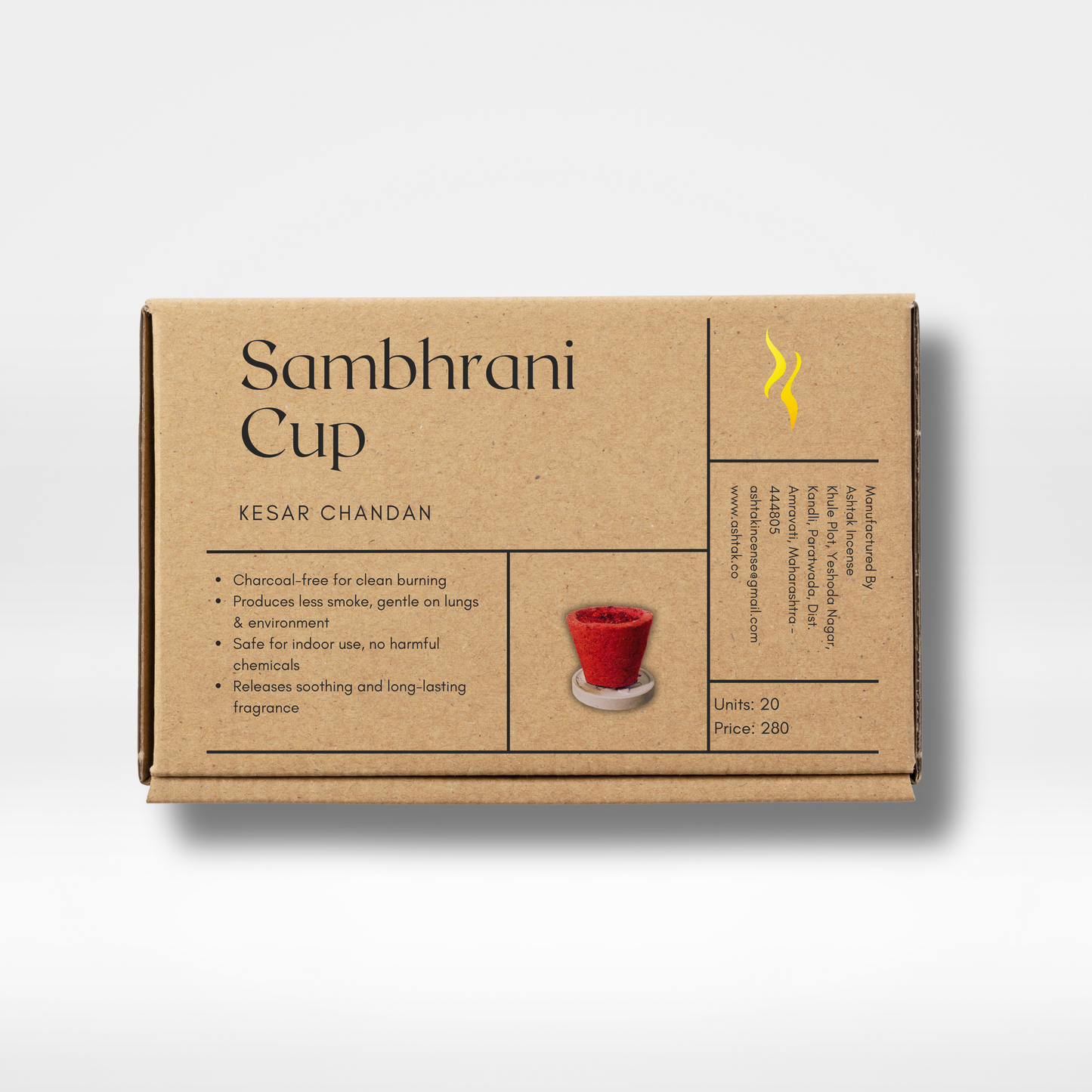 Sambhrani(Dhoop) Cup - Kesar Chandan